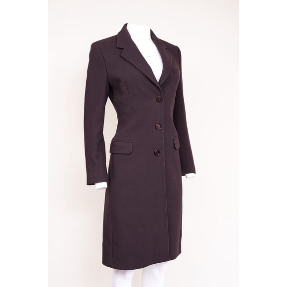 Dolce & Gabbana 1990s Single-Breasted Brown Coat - Picture 3 of 7